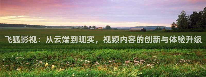 泡泡影视电影：飞狐影视：从云端到现实，视频内容的创新与体验升级